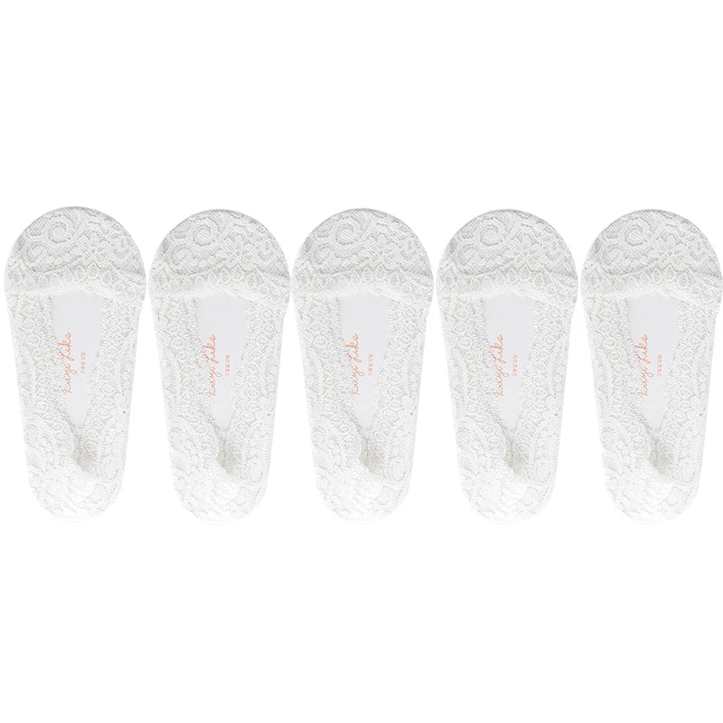 Low Cut Boat Lace Silicone Non-Slip Socks