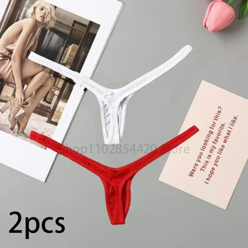 2/4pcs New Deep V Thong Women Underwear