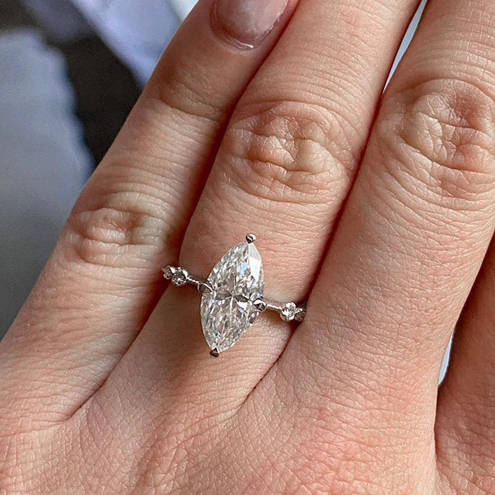 Crystal Marquise Cubic Zirconia Ring