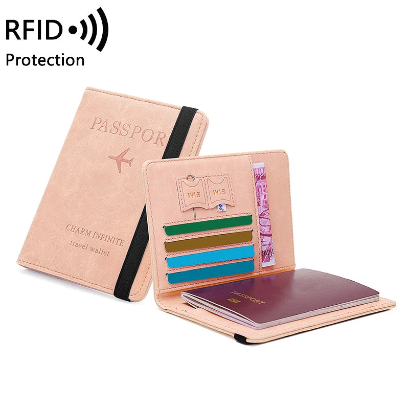 anti-theft multi-functional travel passport holder