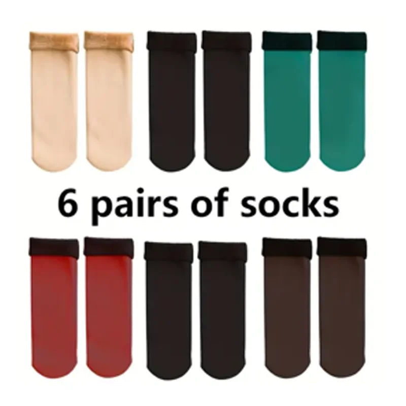 Warm Solid Women Socks
