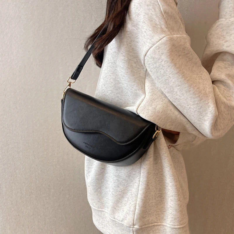 Small Saddle Shoulder Crossbody Bag