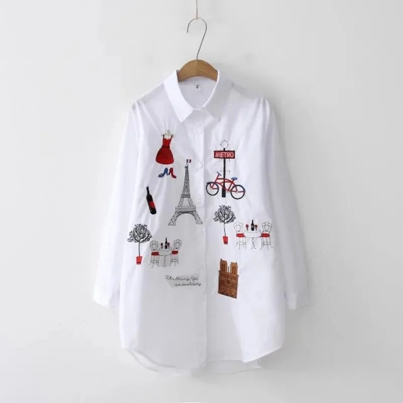 Women Spring Autumn Style Long Sleeve Blouses