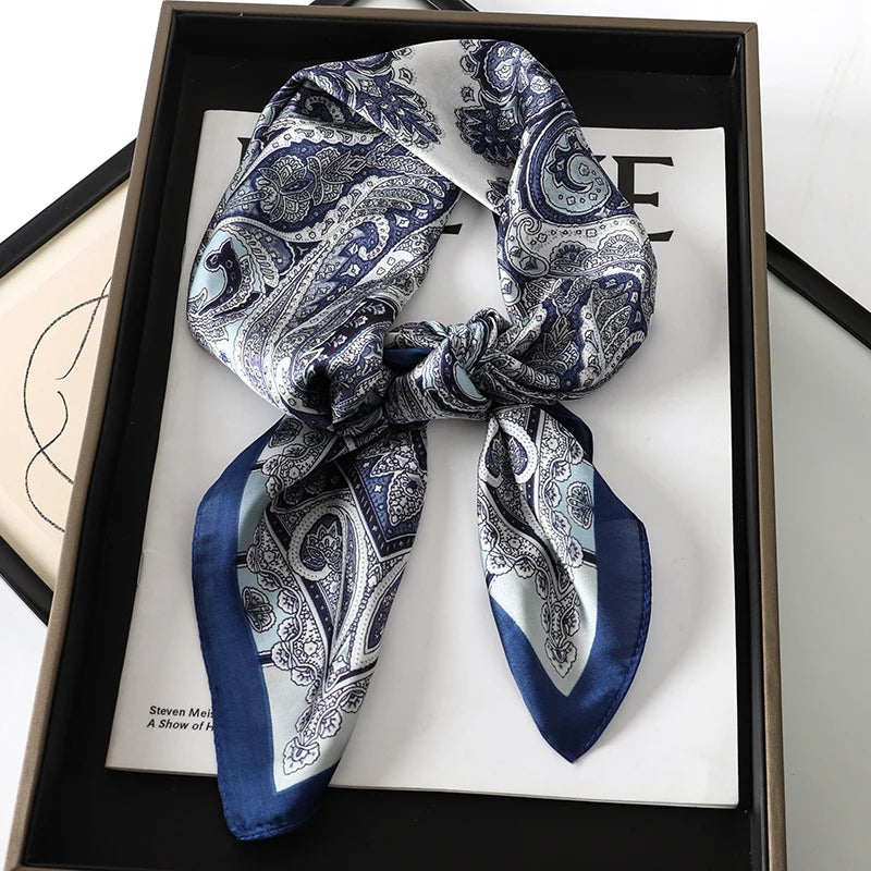 70X70cmPrinted Women's Scarf Pashmina Silk Scarf