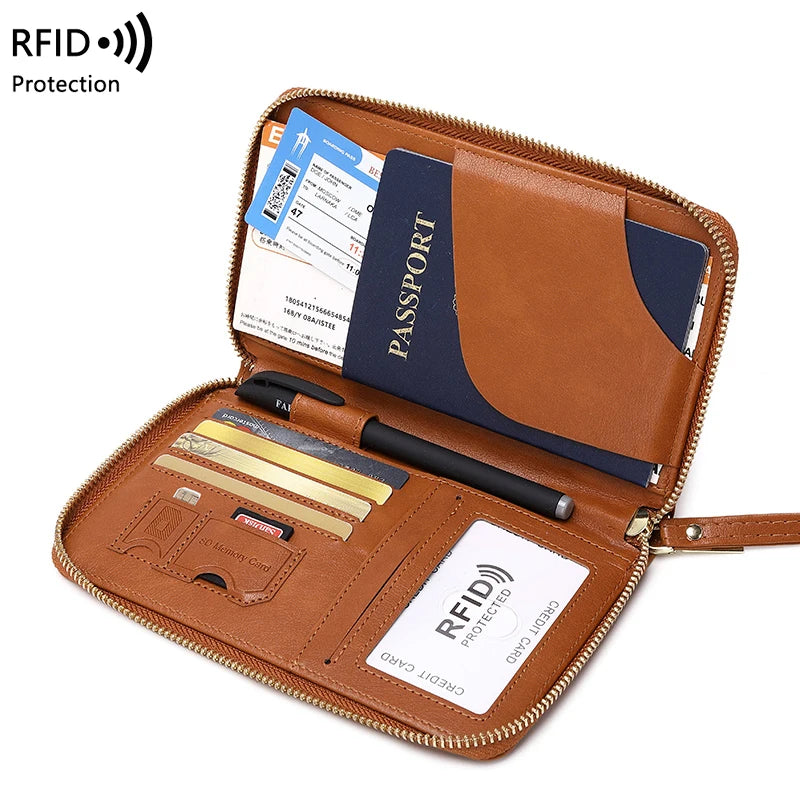 Blocking Passport Holder, Travel Wallet, Ticket, Credit Card Bag