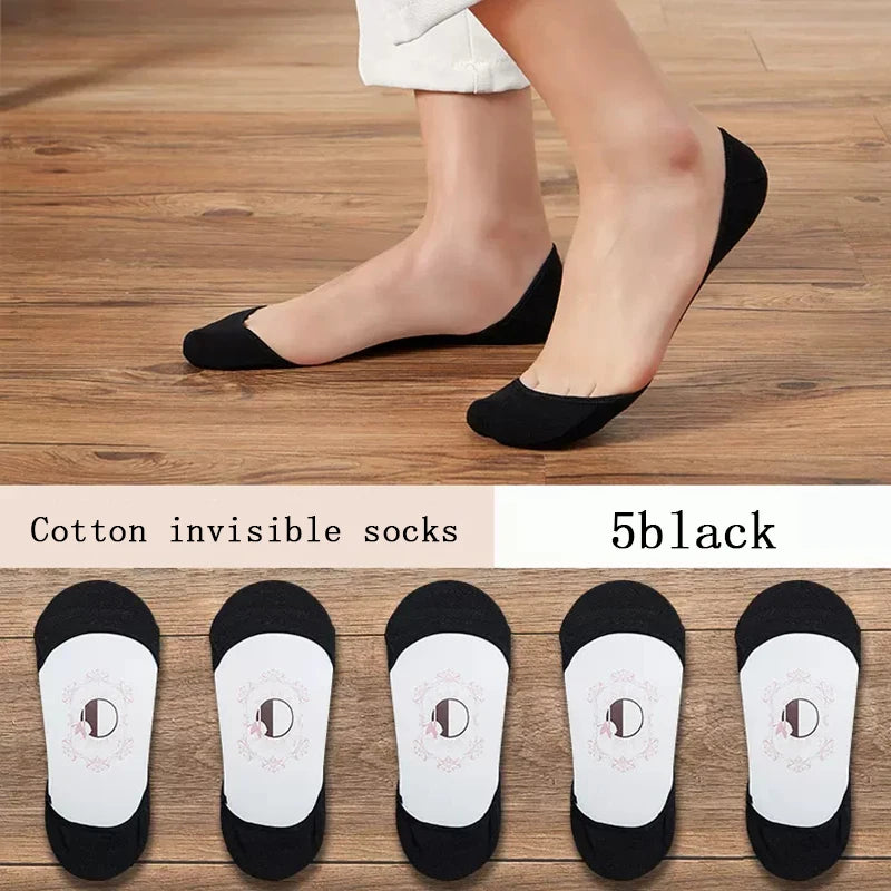 women's Super Invisible For High Heels Boat Socks