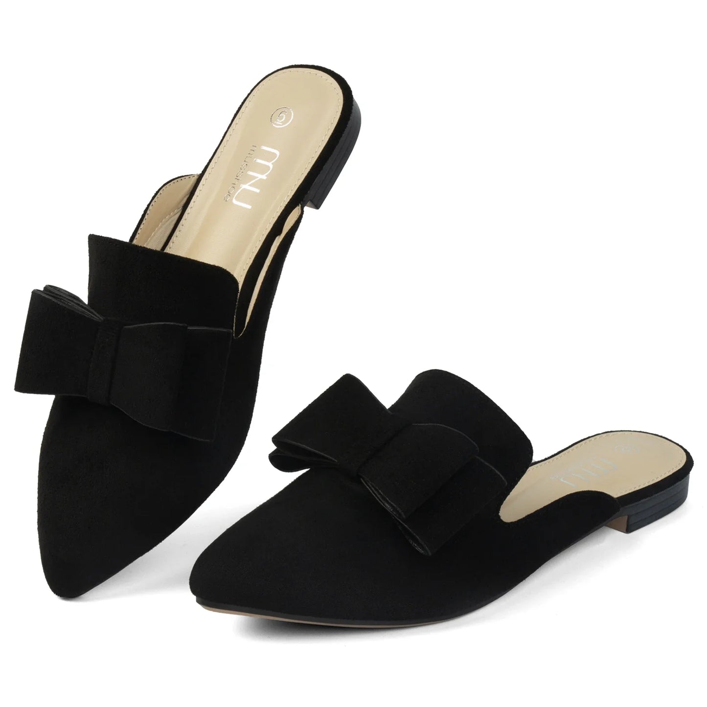 Suede Leather Slip-On Mules shoes