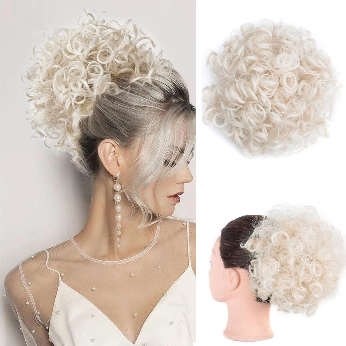 Hair Bun Clip In Ponytail Hair Extensions