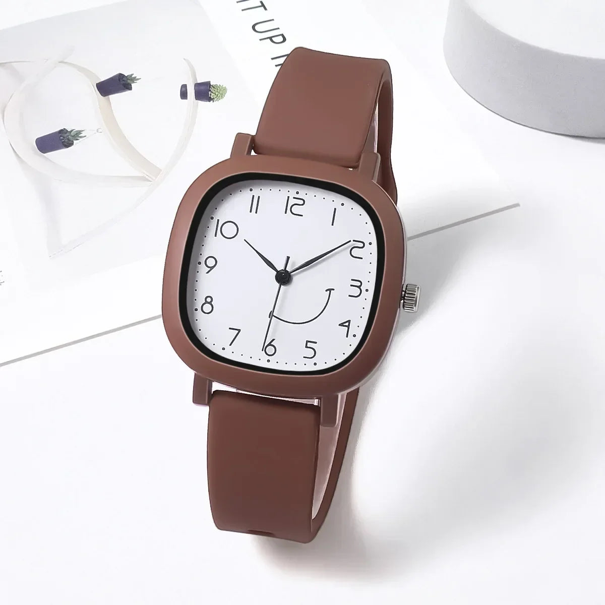 Quartz Watches New Jelly Colored Silicone Strap