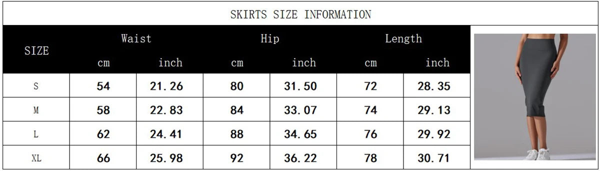 Women's Sexy Naked Feel Fabric Skinny Pencil Skirt