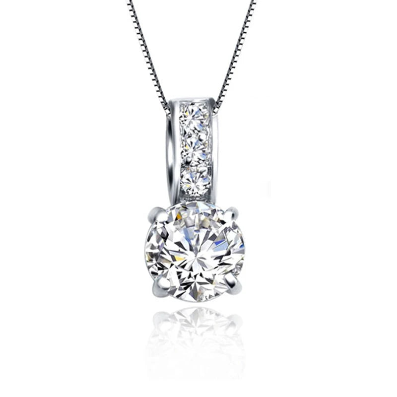 925 Sterling Silver Color Bridal Jewelry Set