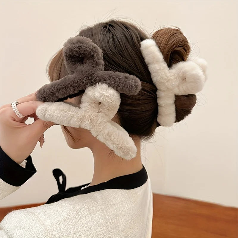 New Faux Fur Hair Claw
