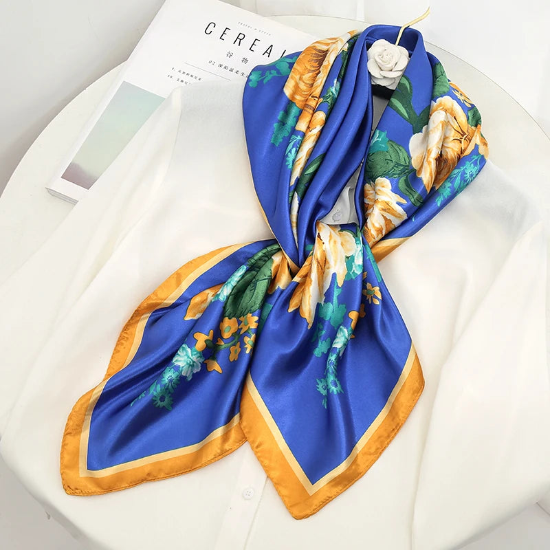 Silk Satin Square Scarf
