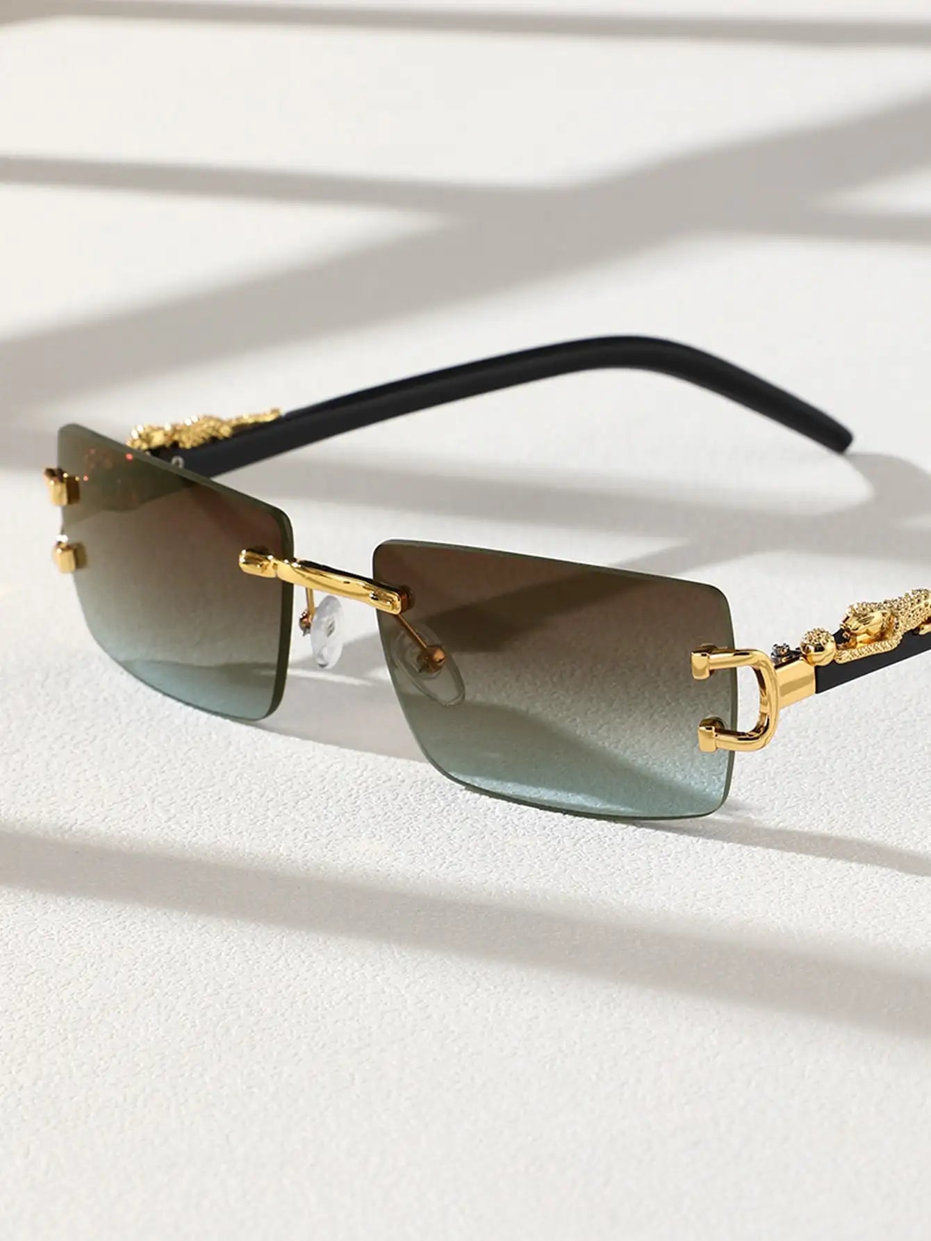 Trendy Frameless Rectangular Personalized Sunglasses