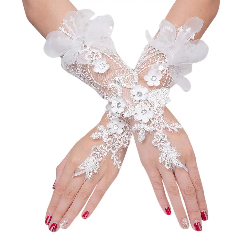 Bridal Gloves Fingerless for Wedding