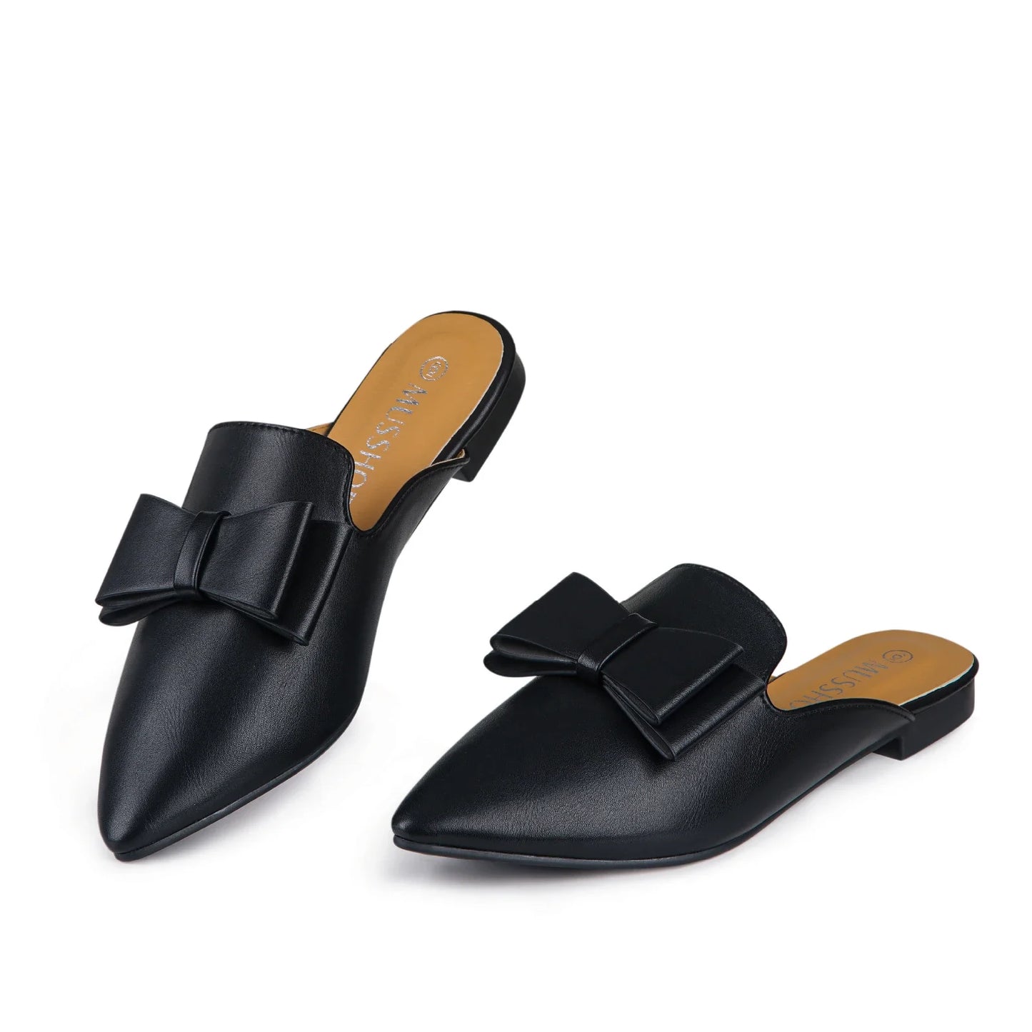 Suede Leather Slip-On Mules shoes