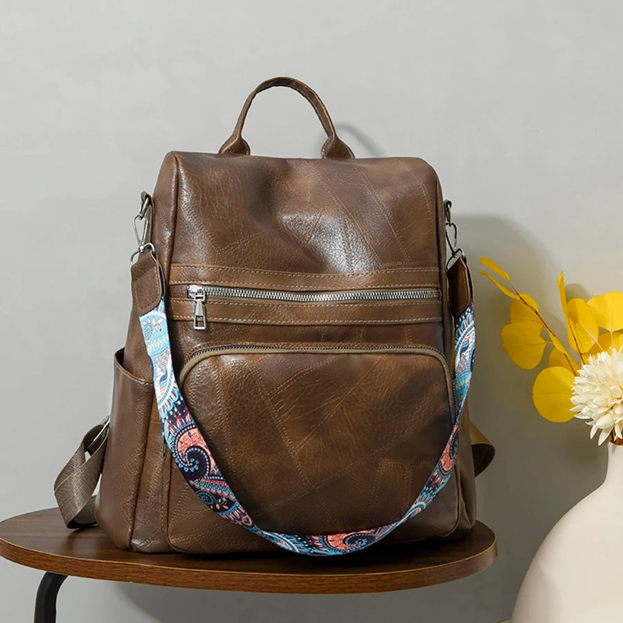 3-in-1 Women Backpacks Vintage Female Shoulder Bags