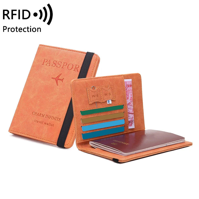 anti-theft multi-functional travel passport holder