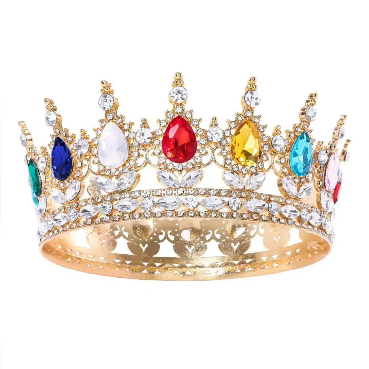 Baroque Round Wedding Crown
