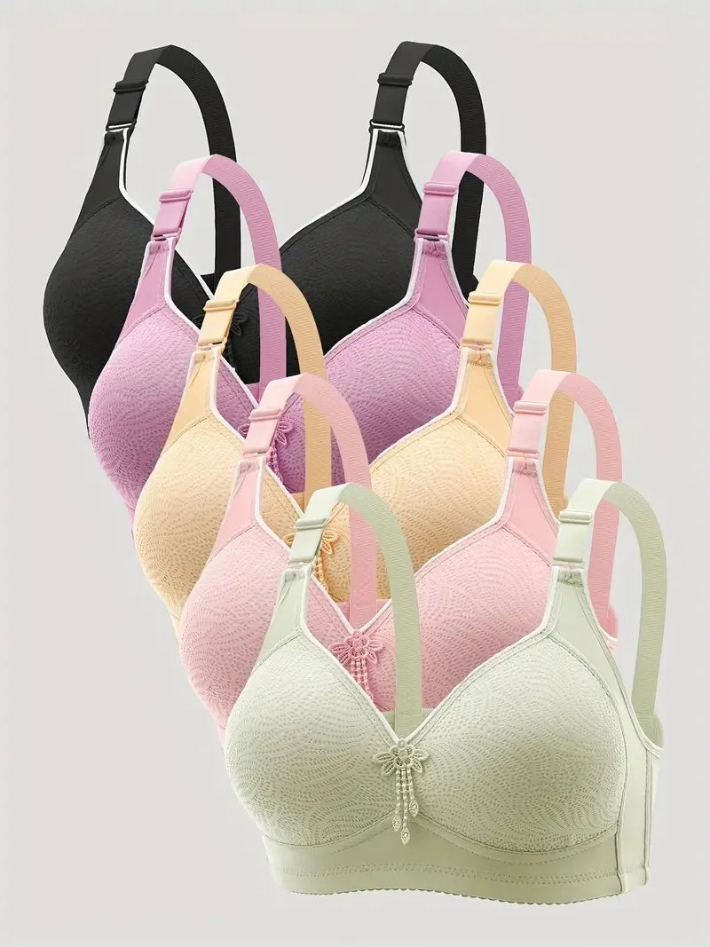 Elegant Lightly Padded Wireless Bra