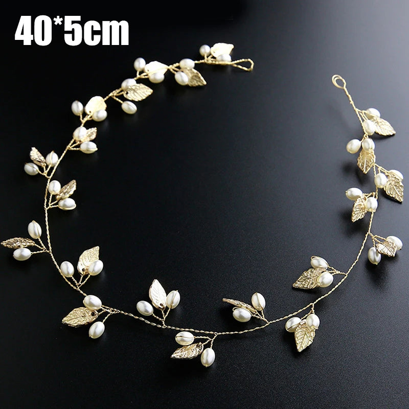 Crystal Pearl Bridal Tiaras Accessories