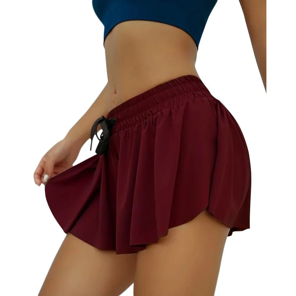 Leisure Sports Anti-glare Fake Two-piece Slimming Sports Gym