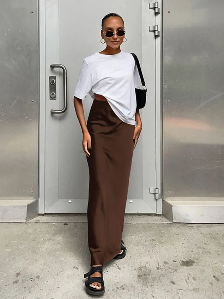 Slim High Waist Skirts Women