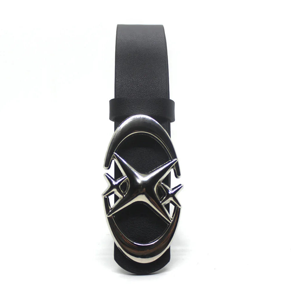 Punk Moon Star Buckle Belt Design