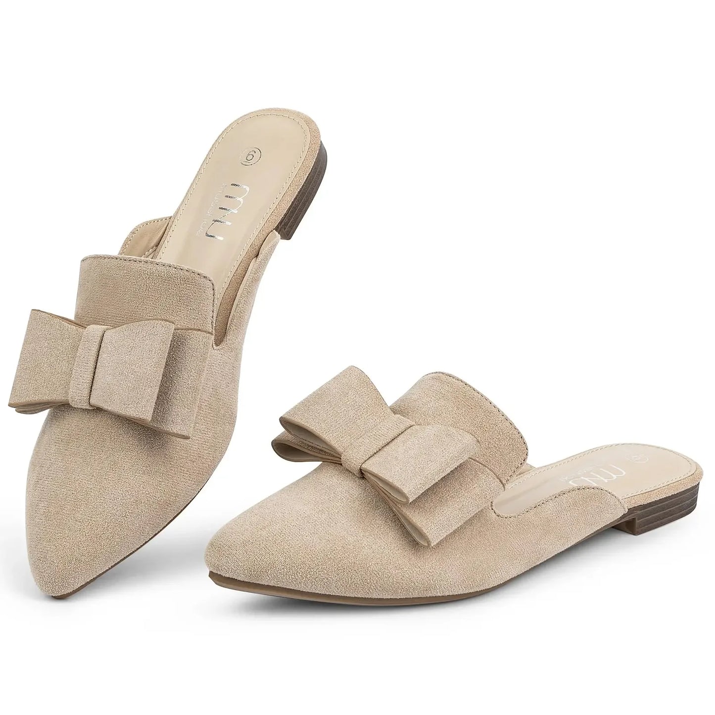 Suede Leather Slip-On Mules shoes