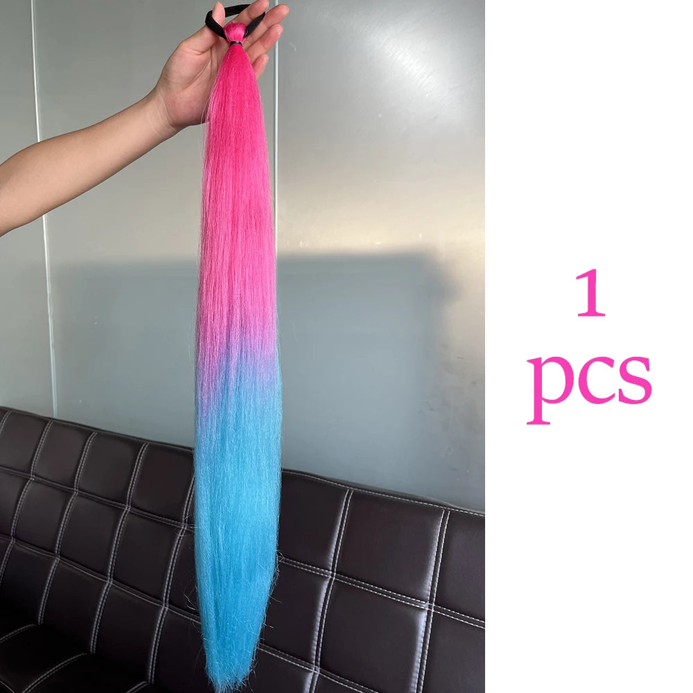 Synthetic Colorful Ponytail Extension