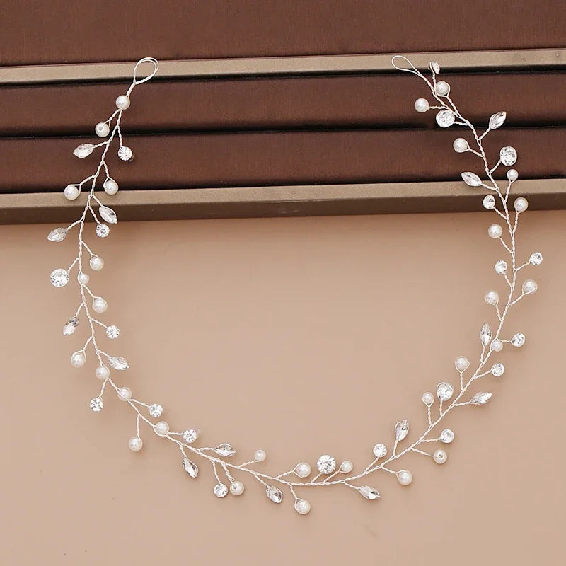Bridal Pearl Headband Wedding Hair Accessories