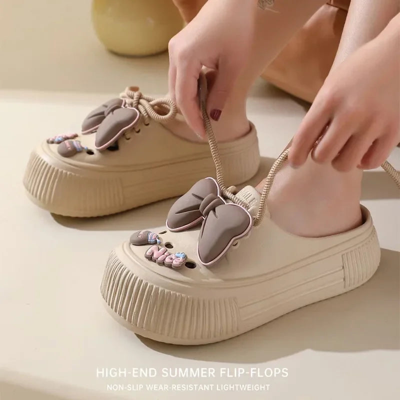 Lovely Bow Slippers