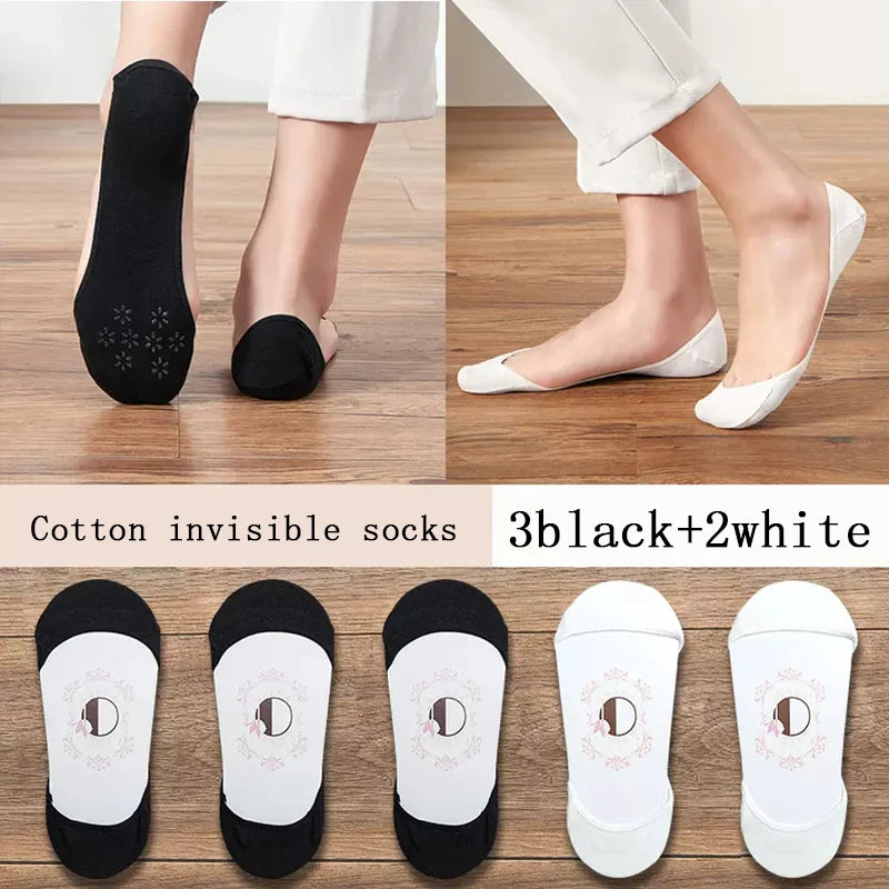 women's Super Invisible For High Heels Boat Socks
