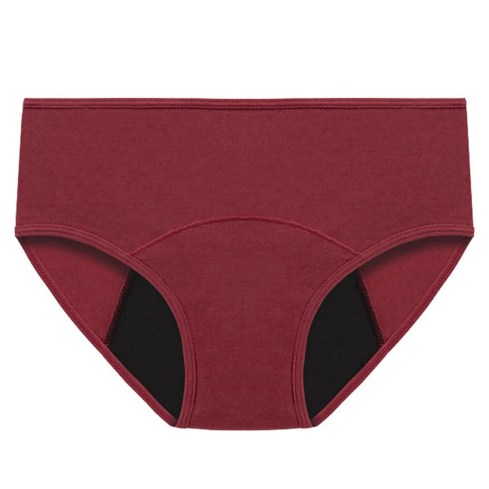 Women's cotton briefs Low Waist Physiological Period Underwear
