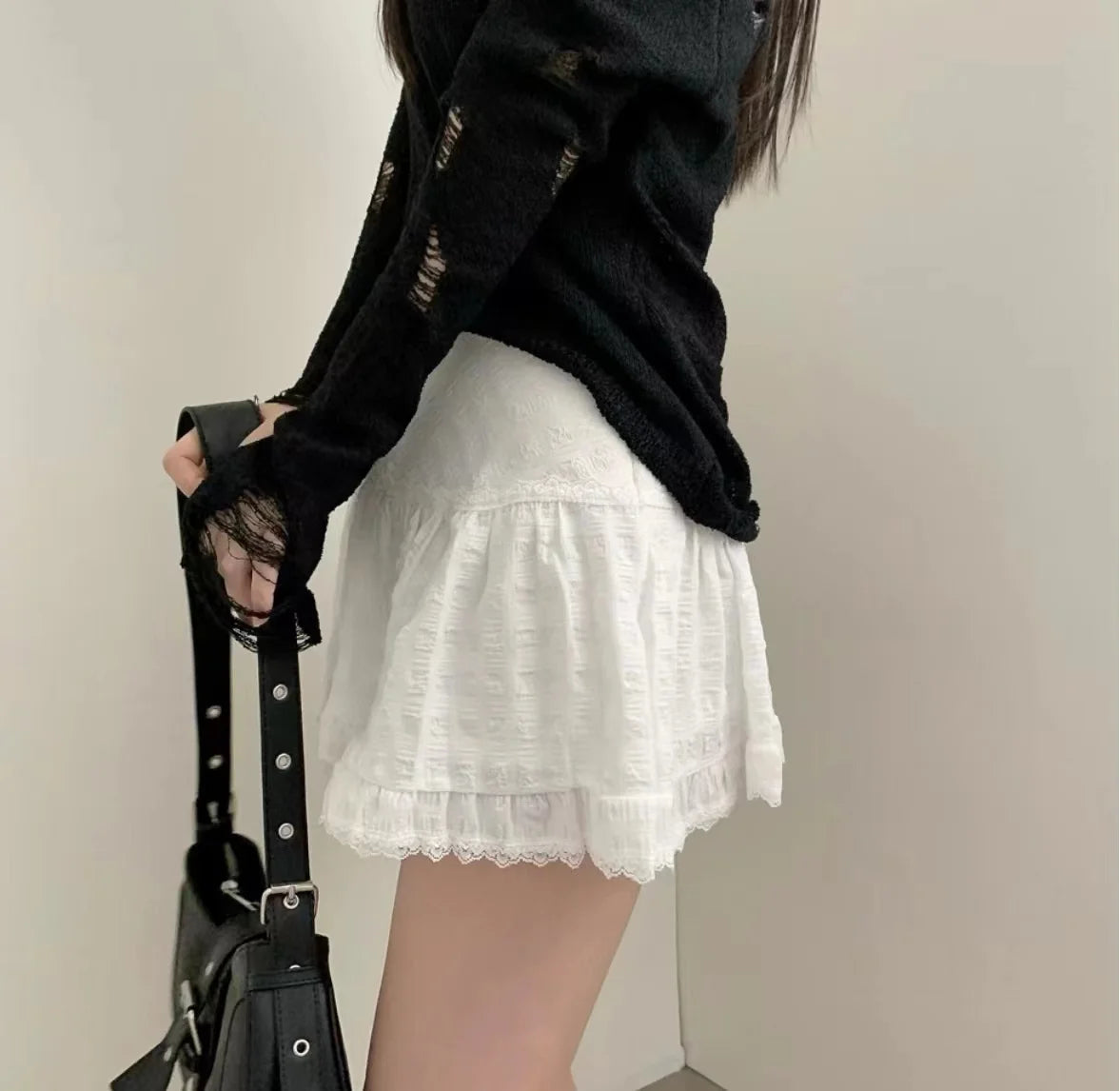 Low Rise Mini Skirt