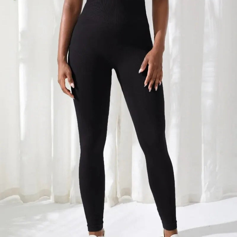 Stretchy High Waist Athletic Exercise Fitness Leggings