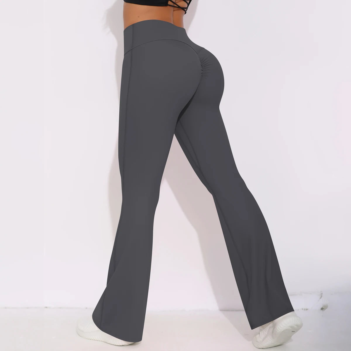 Women Yoga Bell-bottoms Tight Scrunch Butt Lifting Leggings