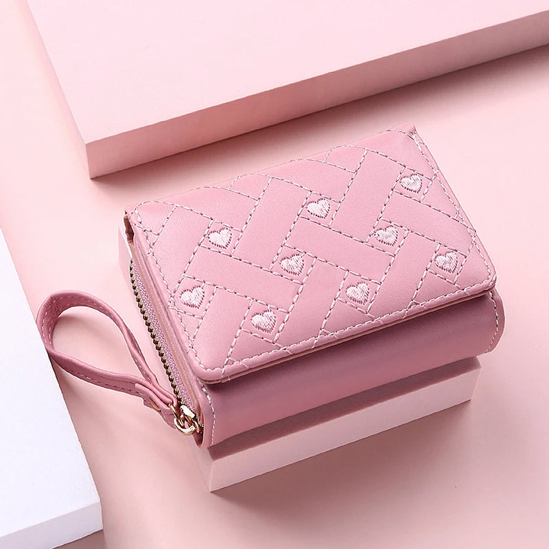 Women's Wallet Tri Fold Card Bag