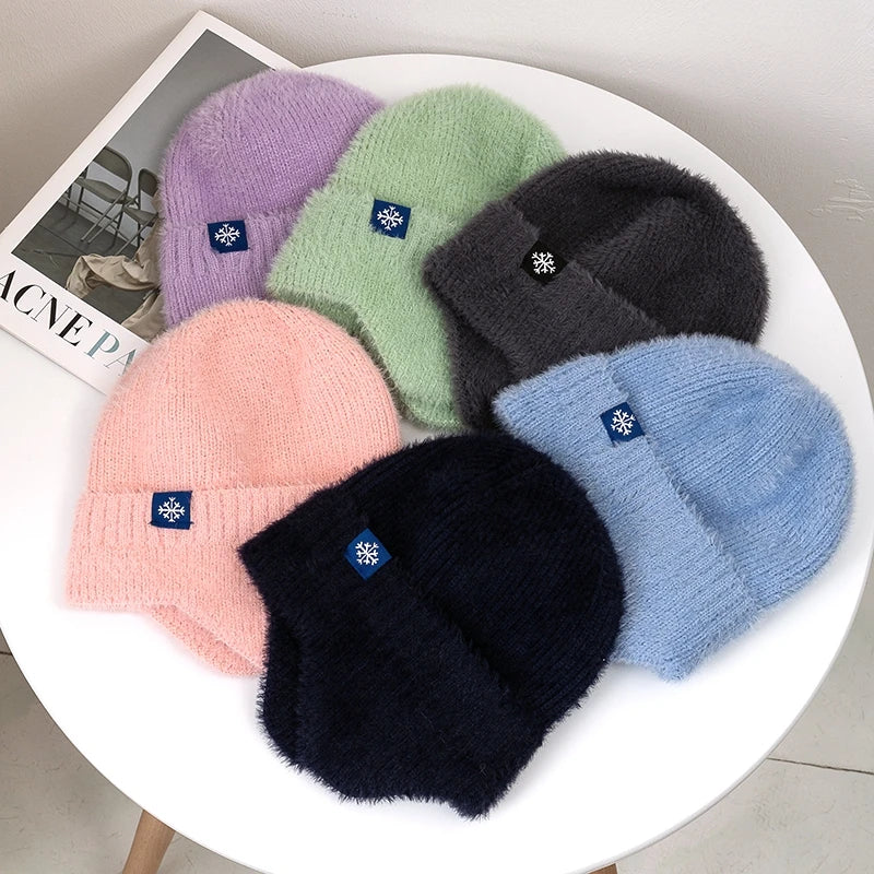 Candy Colors Earflap Winter Hat
