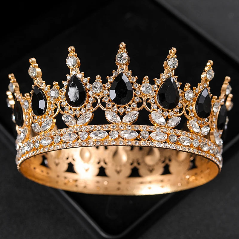 Baroque Round Wedding Crown