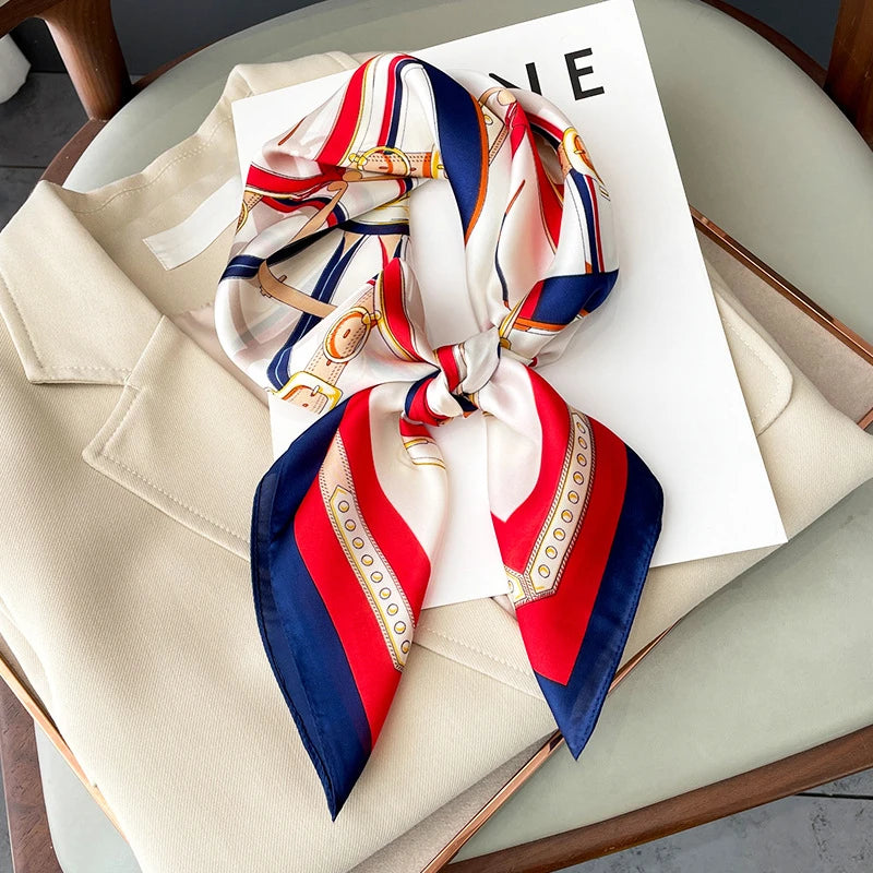 Neckerchief Female Luxury Square Scarf