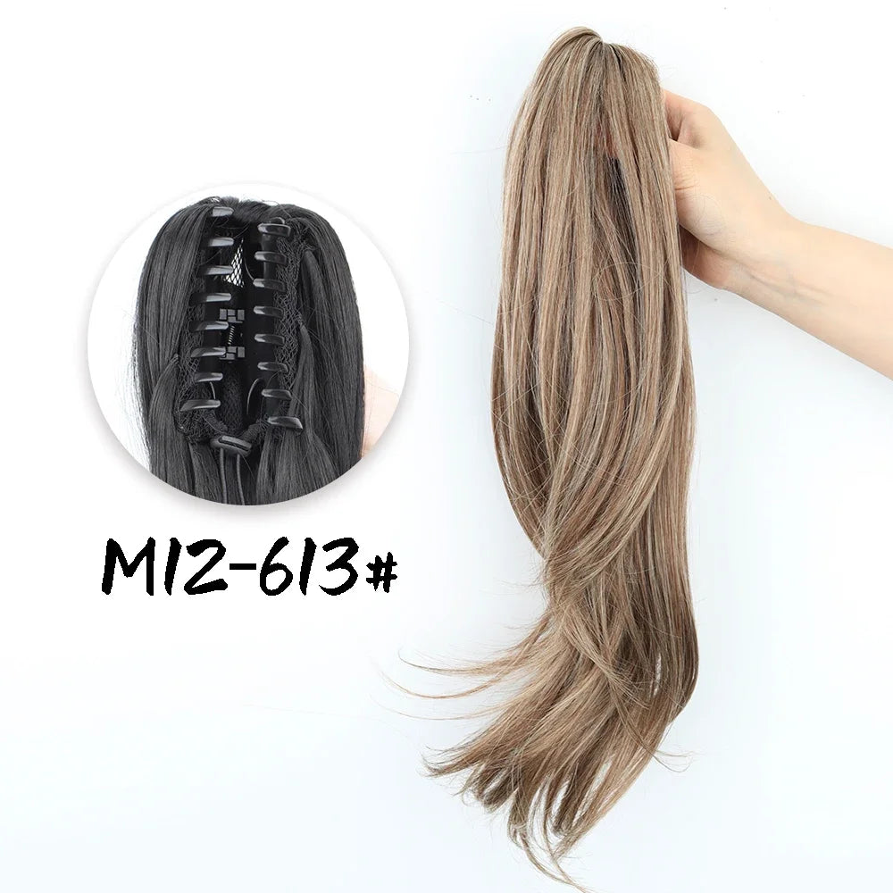 Synthetic Claw Clip Ponytail Hair Extension