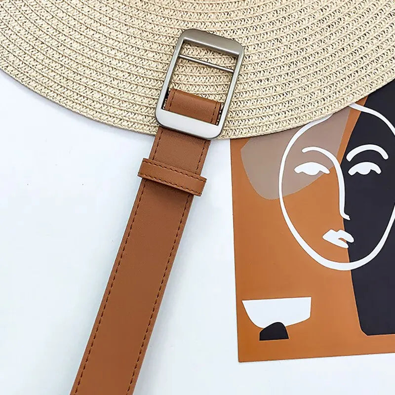 Unisex Free Size PU Leather Belt
