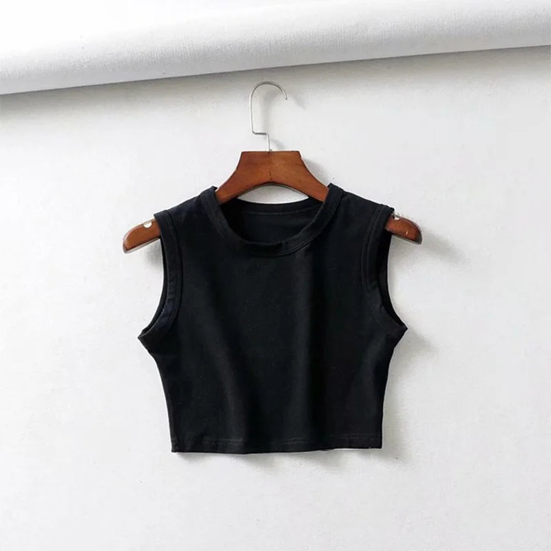 Summer vintage white crop tops