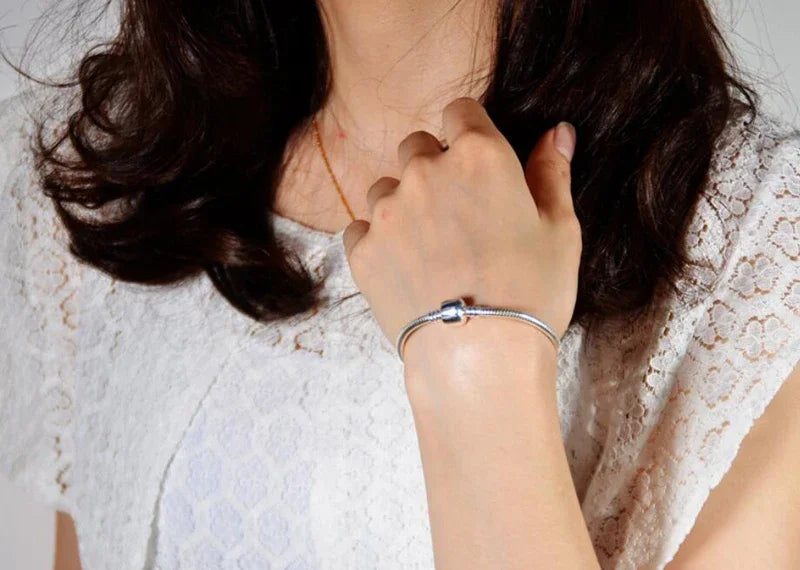 Original Fine Jewelry 925 Sterling Silver Charm Bracelet