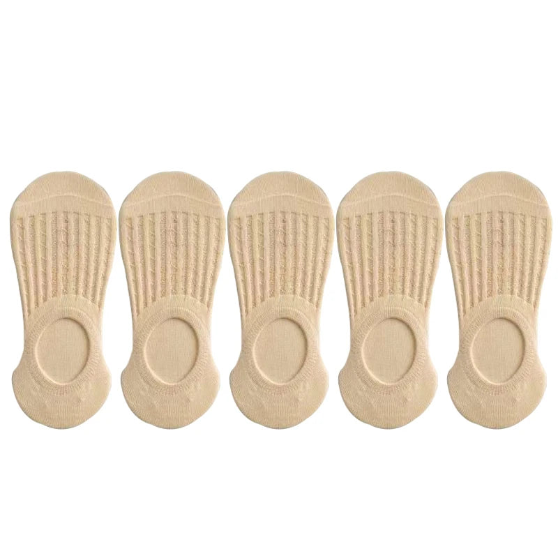 Lace Breathable Silicone Non-slip Cotton Boat Socks