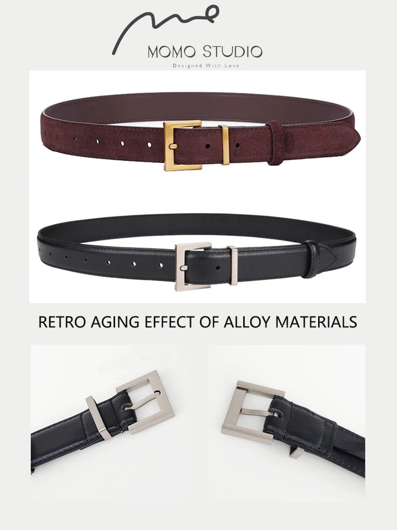 Double Genuine Leather Belt