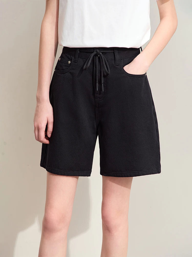 Minimalism Women Denim Shorts