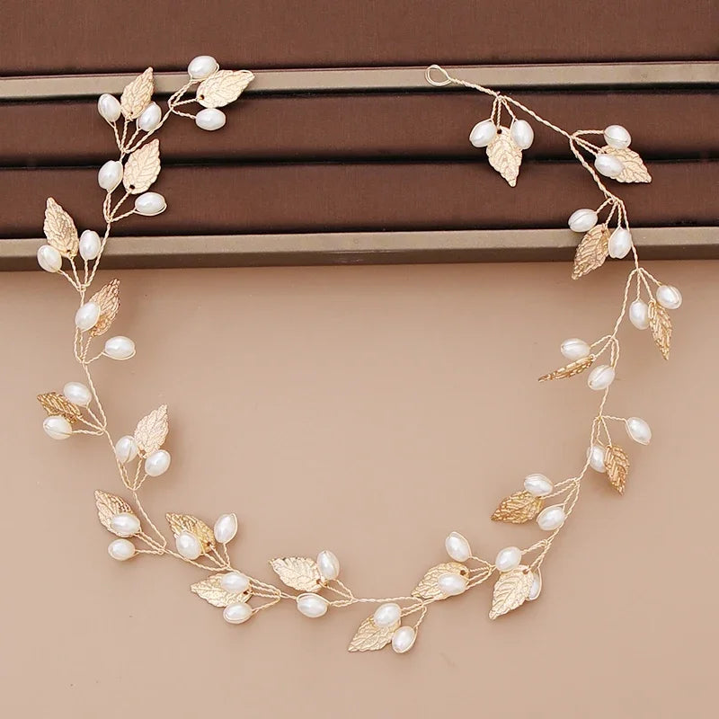 Bridal Pearl Headband Wedding Hair Accessories