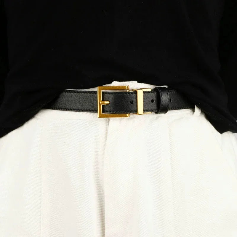 Double Genuine Leather Belt